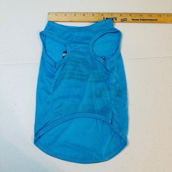 RED WOOF & BLUE American Flag small dog shirt Fourth of July Patriotic pet shirt - Picture 5 of 9